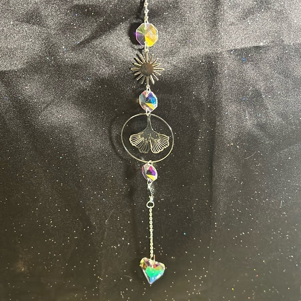 🌟Silver Rainbow 🌈 Crystal Sun Catcher (a)🌟